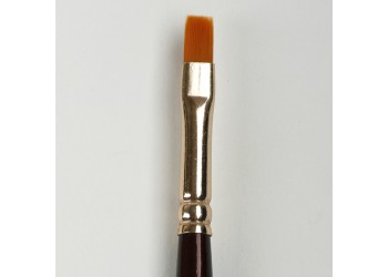 Кисть синтетика "Декола" плоская № 1 (6 мм)